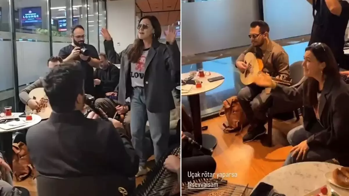 İstanbul Havalimanı’nda yolculara Şevval Sam sürprizi