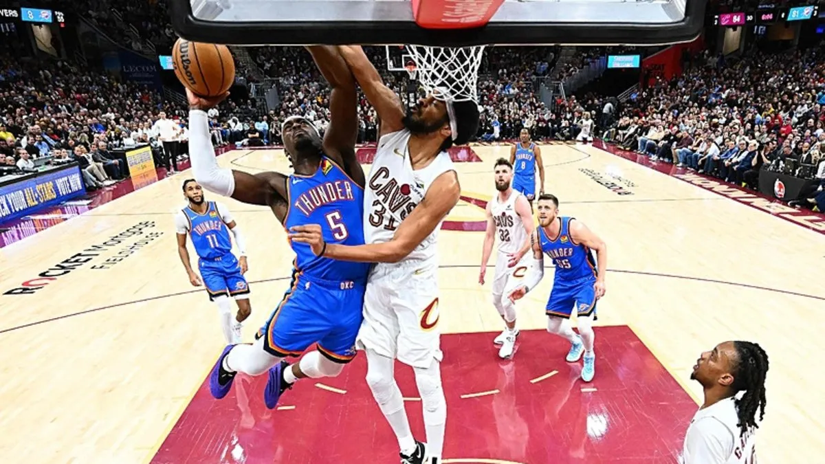 NBA’de Cavaliers, Thunder’ın 15 maçlık galibiyet serisine son verdi